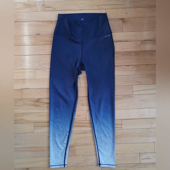 AR-33 Ocean‎ Fade 7/8 High Waist Ombre  Leggings Yoga/Workout - Picture 2 of 9